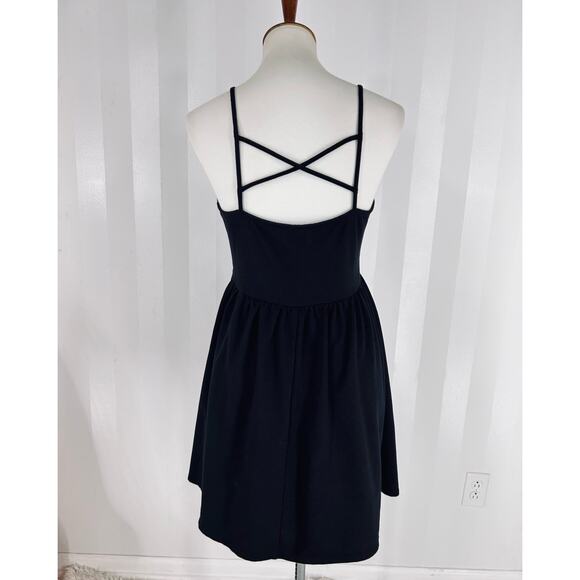 WILD FABLE Women’s Black Sleeveless Fit & Flare Dress Sz M - Picture 4 of 8